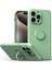 iPhone 15 Pro Max Için Ince Silikon Yüzük Stand Telefon Kılıfı - Mavi (Yurt Dışından) 1