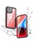 iPhone 15 Pro Max Için Su Geçirmez Kılıf Ekran Koruyucu IP68 Mühürlü Su Altı Telefon Kılıfı - Kırmızı (Yurt Dışından) 2