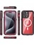 iPhone 15 Pro Max Için Su Geçirmez Kılıf Ekran Koruyucu IP68 Mühürlü Su Altı Telefon Kılıfı - Kırmızı (Yurt Dışından) 3