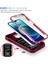 iPhone 15 Plus Için Kayar Lens Koruyucu Halka Standlı Telefon Kılıfı - Pembe - Kırmızı (Yurt Dışından) 4
