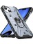 iPhone 15 Plus Için Halka Tutucu Standlı Çift Katmanlı Telefon Kılıfı - Gri (Yurt Dışından) 1