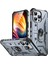 iPhone 15 Pro Için Halka Tutucu Standlı Çift Katmanlı Telefon Kılıfı - Gri (Yurt Dışından) 5
