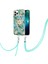 iPhone 15 Pro Için Mermer Yumuşak Tpu Kordonlu Darbeye Dayanıklı Telefon Kılıf - Yeşil (Yurt Dışından) 2