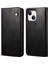 iPhone 15 Plus Için Pu Deri Manyetik Flip Cüzdan Standlı Telefon Kılıfı - Siyah (Yurt Dışından) 1