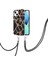 iPhone 15 Plus Için Mermer Yumuşak Tpu Kordonlu Darbeye Dayanıklı Telefon Kılıf - Siyah (Yurt Dışından) 2
