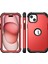 iPhone 15 Için Yumuşak Silikon Sert Pc Tampon Telefon Kılıfı - Kırmızı (Yurt Dışından) 2