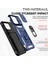 iPhone 15 Pro Max Için Halka Ayaklı ve Kayar Kamera Kapaklı Telefon Kılıf - Mavi (Yurt Dışından) 4