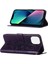 iPhone 15 Pro Için Kelebek Pu Deri Çevirmeli Cüzdan Stand Telefon Kılıfı - Mor (Yurt Dışından) 1