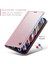 iPhone 15 Pro Için Deri Cüzdan Flip Standlı Telefon Kılıfı - Pembe (Yurt Dışından) 2