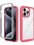 iPhone 15 Pro Max Için Hibrit Bumper Tam Koruma Telefon Kılıfı - Pembe (Yurt Dışından) 1