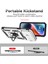 iPhone 15 Pro Max Için Halka Ayaklı ve Kayar Kamera Kapaklı Telefon Kılıf - Gümüş (Yurt Dışından) 5