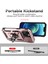 iPhone 15 Plus Için Halka Ayaklı ve Kayar Kamera Kapaklı Telefon Kılıf - Rose Gold (Yurt Dışından) 5