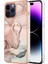 iPhone 15 Pro Max Için Halka Tutucu ile Desen Sert Arka Tpu Tampon Telefon Kılıfı - Rose Gold (Yurt Dışından) 1