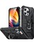 iPhone 15 Pro Max Için Halka Tutucu Standlı Çift Katmanlı Telefon Kılıfı - Siyah (Yurt Dışından) 2