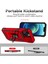 iPhone 15 Plus Için Halka Ayaklı ve Kayar Kamera Kapaklı Telefon Kılıf - Kırmızı (Yurt Dışından) 5
