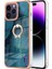 iPhone 15 Pro Max Için Halka Tutucu ile Desen Sert Arka Tpu Tampon Telefon Kılıfı - Yeşil (Yurt Dışından) 1