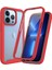 iPhone 13 Pro Max Için Yerleşik Ekran 360 Tam Koruma Telefon Kılıfı - Kırmızı (Yurt Dışından) 1