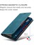 iPhone 15 Pro Max Için Vinil Deri Kapak Flip Cüzdan Standı Telefon Kılıfı - Mavi (Yurt Dışından) 3
