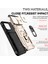 iPhone 15 Pro Için Halka Ayaklı ve Kayar Kamera Kapaklı Telefon Kılıf - Altın (Yurt Dışından) 4