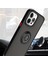 iPhone 15 Pro Max Için Yüzük Stand Mat Sert Silikon Telefon Kılıfı - Koyu Yeşil (Yurt Dışından) 3