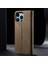 iPhone 15 Pro Max Için Kot Deri Flip Cüzdan Standlı Telefon Kılıfı - Haki (Yurt Dışından) 3