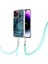 iPhone 15 Pro Max Için Desen Hibrit Çapraz Askı Kordon Telefon Kılıfı - Yeşil (Yurt Dışından) 2