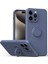 iPhone 15 Pro Için Ince Silikon Yüzük Stand Telefon Kılıfı - Yeşil (Yurt Dışından) 1