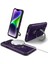 iPhone 15 Plus Için Magsafe Manyetik Halka Standlı Ağır Hizmet Telefon Kılıfı - Mor (Yurt Dışından) 1