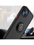 iPhone 15 Plus Için Yüzük Stand Mat Sert Silikon Telefon Kılıfı - Sarı (Yurt Dışından) 4