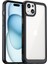 iPhone 15 Plus Için Şeffaf Pc Arka Tpu Telefon Kılıfı - Siyah (Yurt Dışından) 1