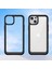iPhone 15 Plus Için Şeffaf Pc Arka Tpu Telefon Kılıfı - Siyah (Yurt Dışından) 3