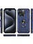 iPhone 15 Pro Için Halka Tutuculu Çift Katmanlı Telefon Kılıfı - Mavi (Yurt Dışından) 2