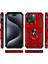 iPhone 15 Pro Için Halka Tutuculu Çift Katmanlı Telefon Kılıfı - Kırmızı (Yurt Dışından) 2
