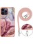 iPhone 15 Pro Için Desen Hibrit Çapraz Askı Kordon Telefon Kılıfı - Rose (Yurt Dışından) 4