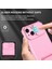 iPhone 15 Kayar Kamera Kapaklı Sağlam Standı Telefon Kılıfı - Pembe (Yurt Dışından) 3