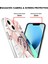 iPhone 15 Plus Için Mermer Ince Yumuşak Tpu Darbeye Dayanıklı Telefon Kılıf - Pembe (Yurt Dışından) 4