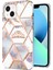 iPhone 15 Plus Için Mermer Ince Yumuşak Tpu Darbeye Dayanıklı Telefon Kılıf - Beyaz (Yurt Dışından) 1