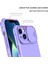 iPhone 15 Kayar Kamera Kapaklı Sağlam Standı Telefon Kılıfı - Mor (Yurt Dışından) 5