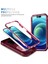 iPhone 15 Pro Için Kayar Lens Koruyucu Halka Standlı Telefon Kılıfı - Pembe - Kırmızı (Yurt Dışından) 3