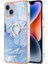 iPhone 15 Plus Için Halka Tutucu ile Desen Sert Arka Tpu Tampon Telefon Kılıfı - Mavi (Yurt Dışından) 1