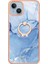 iPhone 15 Plus Için Halka Tutucu ile Desen Sert Arka Tpu Tampon Telefon Kılıfı - Mavi (Yurt Dışından) 2