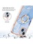 iPhone 15 Plus Için Halka Tutucu ile Desen Sert Arka Tpu Tampon Telefon Kılıfı - Mavi (Yurt Dışından) 4