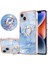 iPhone 15 Plus Için Halka Tutucu ile Desen Sert Arka Tpu Tampon Telefon Kılıfı - Mavi (Yurt Dışından) 5