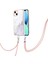 iPhone 15 Plus Için Crossbody Askı Ipi Mermer Desenli Telefon Kılıfı - Beyaz (Yurt Dışından) 3