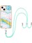 iPhone 15 Plus Için Crossbody Askı Ipi Mermer Desenli Telefon Kılıfı - Altın (Yurt Dışından) 1