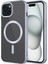 - Apple iPhone 15 Plus - Kılıf Mat Tasarımlı Magsafe Wireless Şarj Özellikli Mat Setro Kapak - Gümüş 1