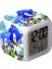 Wekity Sonic The Hedgehog Renkli Çalar Saat LED Kare Saat Zaman, Sıcaklık, Alarm, Tarih ile Dijital Çalar Saat (Yurt Dışından) 1