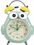 Justup Çocuklar Çalar Saat Sevimli Karikatür Baykuş Loud Bell Çalar Saat Gece Işığı ile Geçmeyen Masa Saati (Yeşil) (Yurt Dışından) 1
