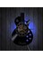 Lamba ile 12 Inç Vinil Kayıt Duvar Saati Oturma Odası Çalışma Retro Gitar CD Kayıt Duvar Saati Dilsiz Saat (Yurt Dışından) 3