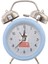 6-Inç Basit Stil Metal Çift Çan Öğrenci Çocuk Yetişkin Sevimli Saat Yatak Odası Başucu Küçük Çalar Saat (Mavi) (Yurt Dışından) 1